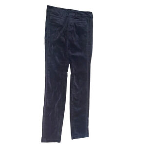 LOFT Black Velvet Modern Skinny Pants